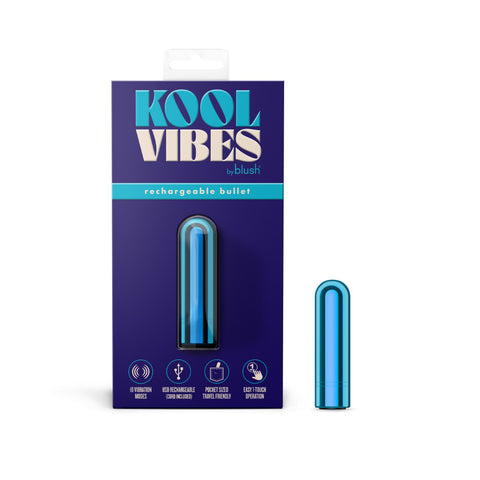 Blush Kool Vibes 2.5” Rechargeable Mini Bullet Vibrator - Bullet Vibrators