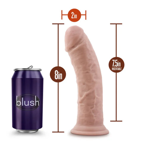 Blush Novelties Dr Skin Plus Thick Posable Dildo Flesh 20.3cm - Realistic Dildos