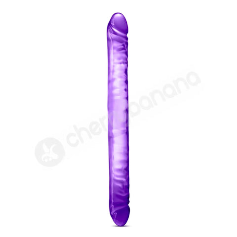 B Yourss Double Ender Realistic Dildo Purple 18 Inch - Double Ender