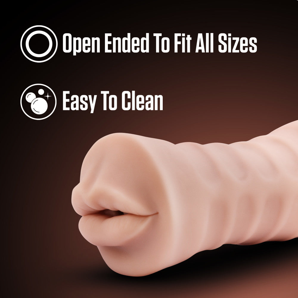 Blush EnLust Nicole Vibrating Oral Sex Stroker Adult Toy Cleaner