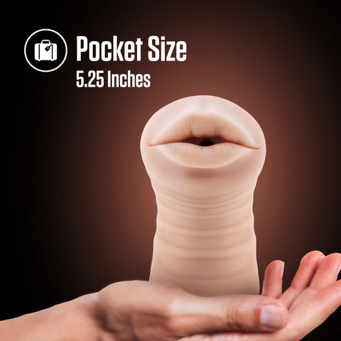 Blush EnLust Nicole Vibrating Oral Sex Stroker - Adult Toy Cleaner