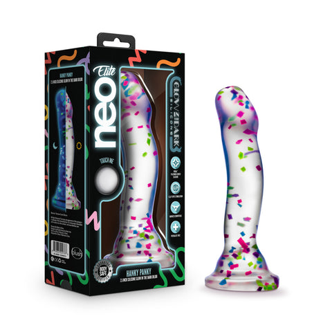 Blush Novelties Neo Elite Glow Hanky Panky Realistic Dong 19cm - Realistic Dildos