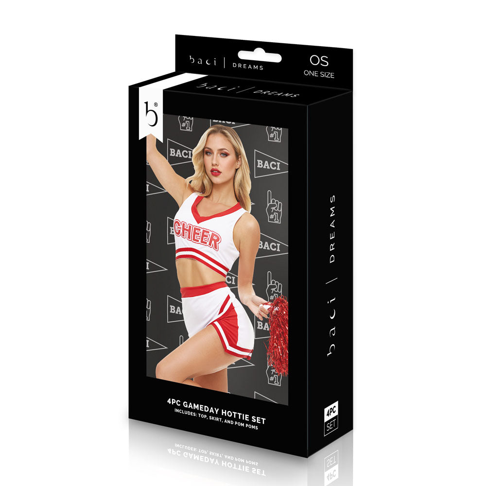 BACI DREAMS Gameday Hottie Cheerleader Costume Set OS - Fancy Dress Ups