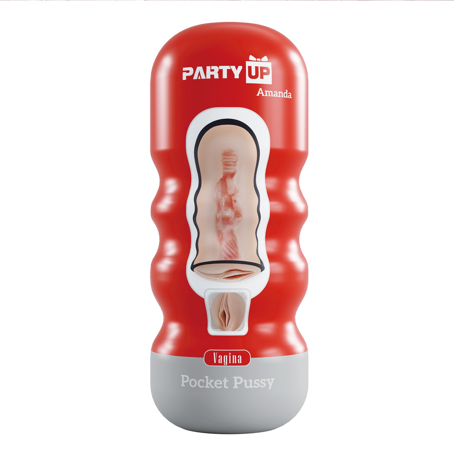 Party Up AMANDA Pocket Pussy Male Stroker Flesh Masturbators and Strokers