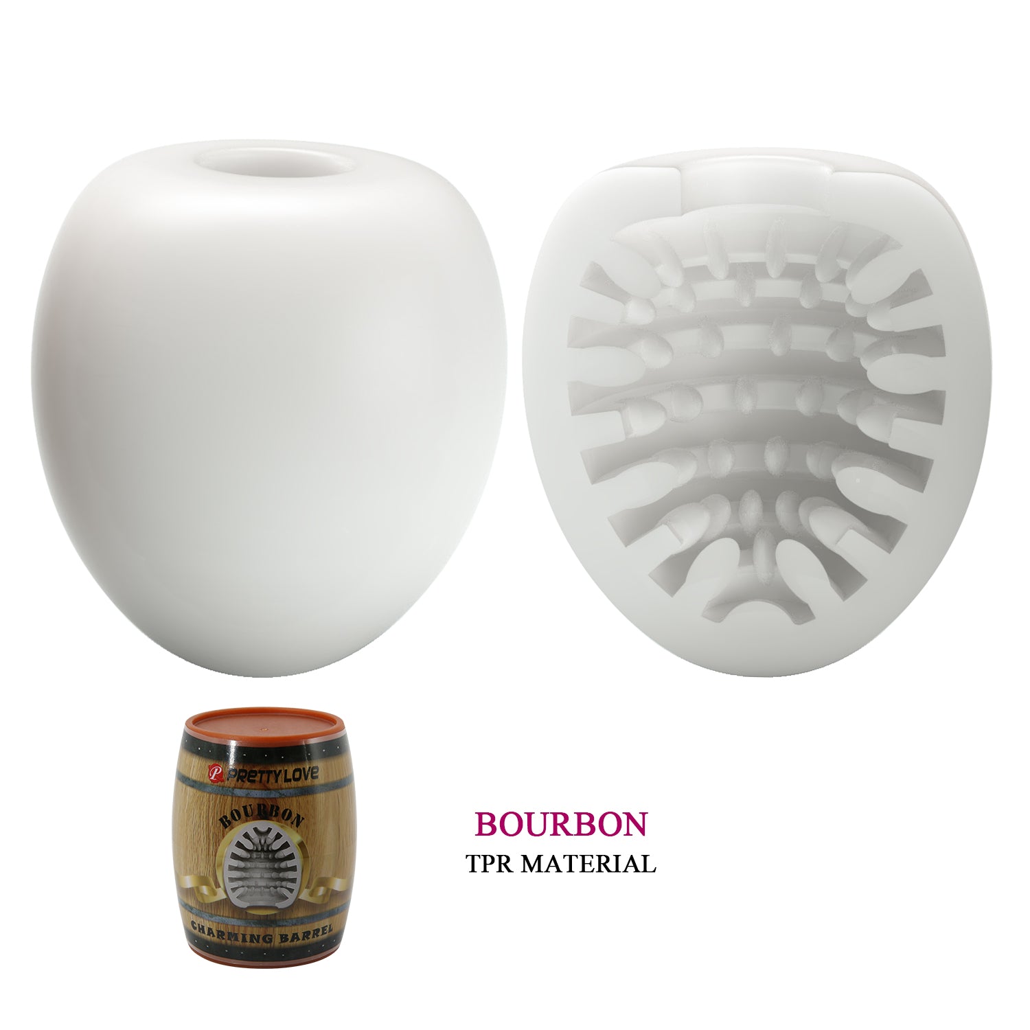 Pretty Love Bourbon Charming Barrel Masturbator White Masturbators and Strokers