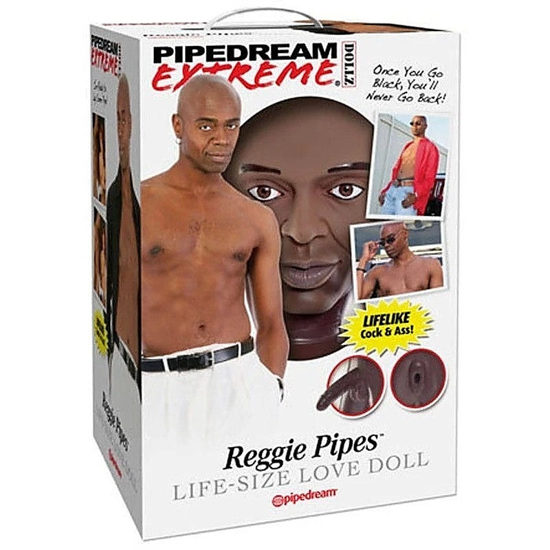 Extreme Dollz Reggie Pipes Life-Size Love Doll - Masturbators and Strokers
