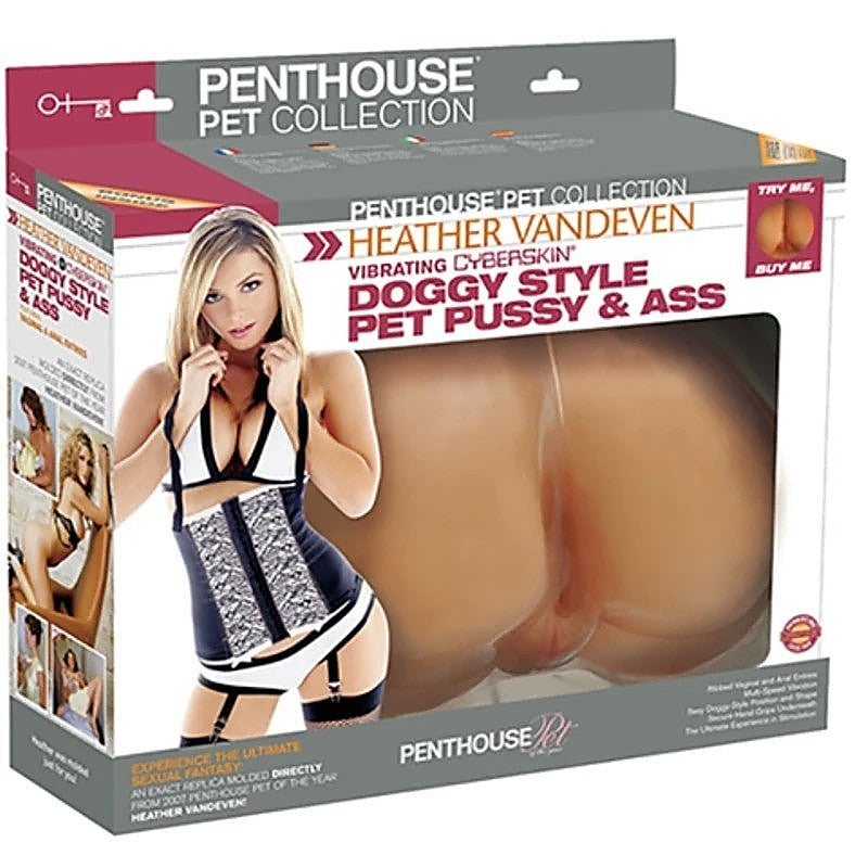 Heather Vandeven Vibrating CyberSkin Doggy Style Pet - Masturbators and Strokers