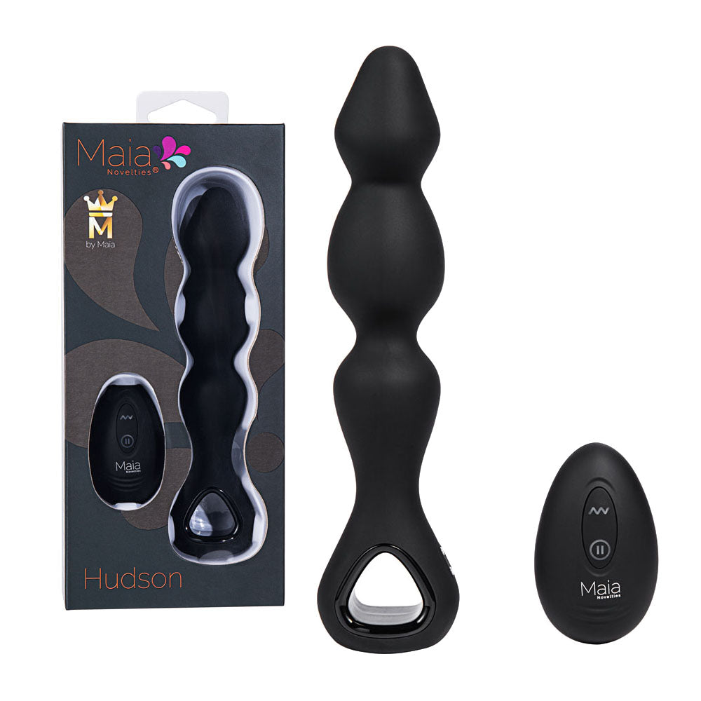 Maia HUDSON Wireless Remote Controlled Anal Vibrator Black Anal Vibrators