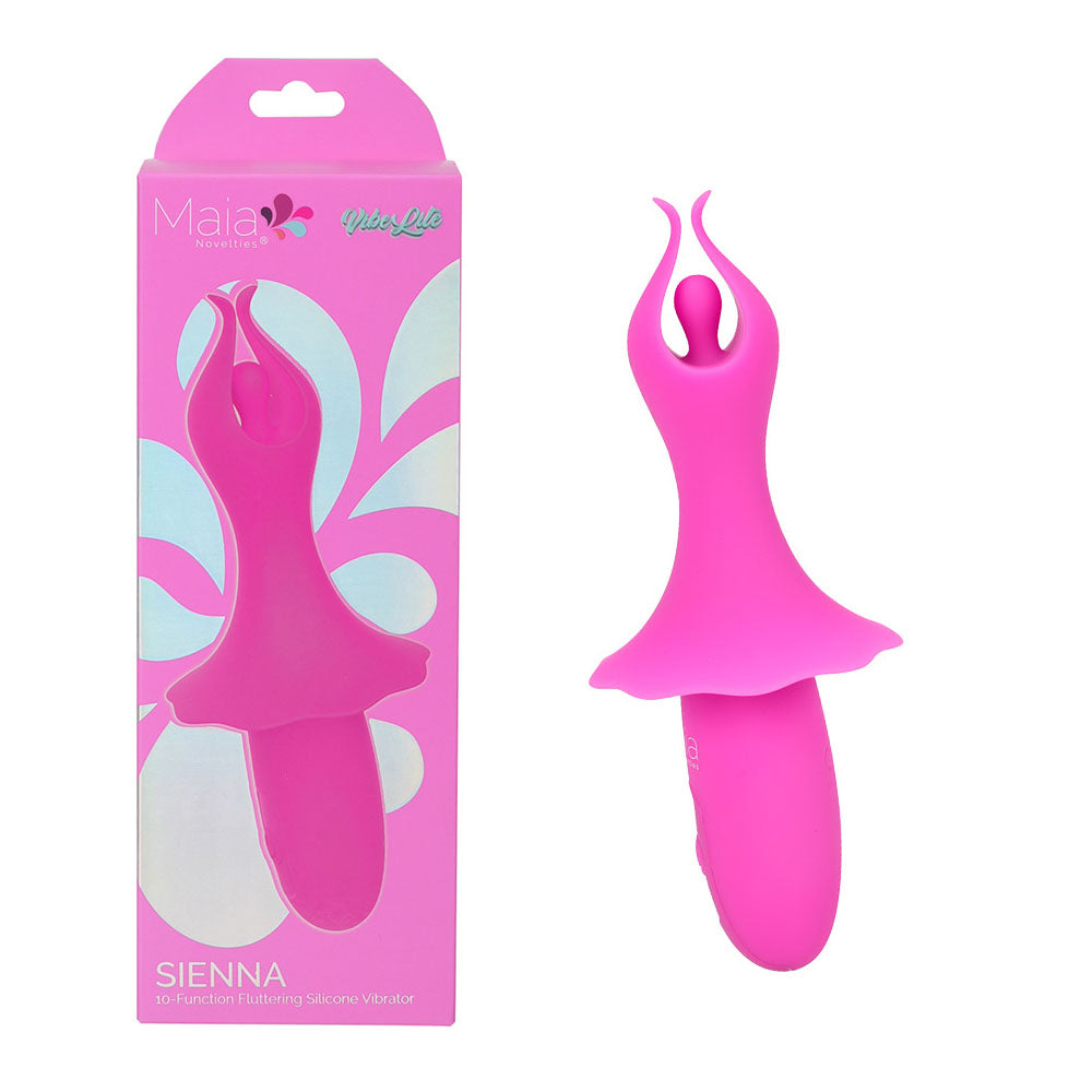 Maia SIENNA USB Rechargeable Fluttering Bullet Vibrator Pink Bullet Vibrators