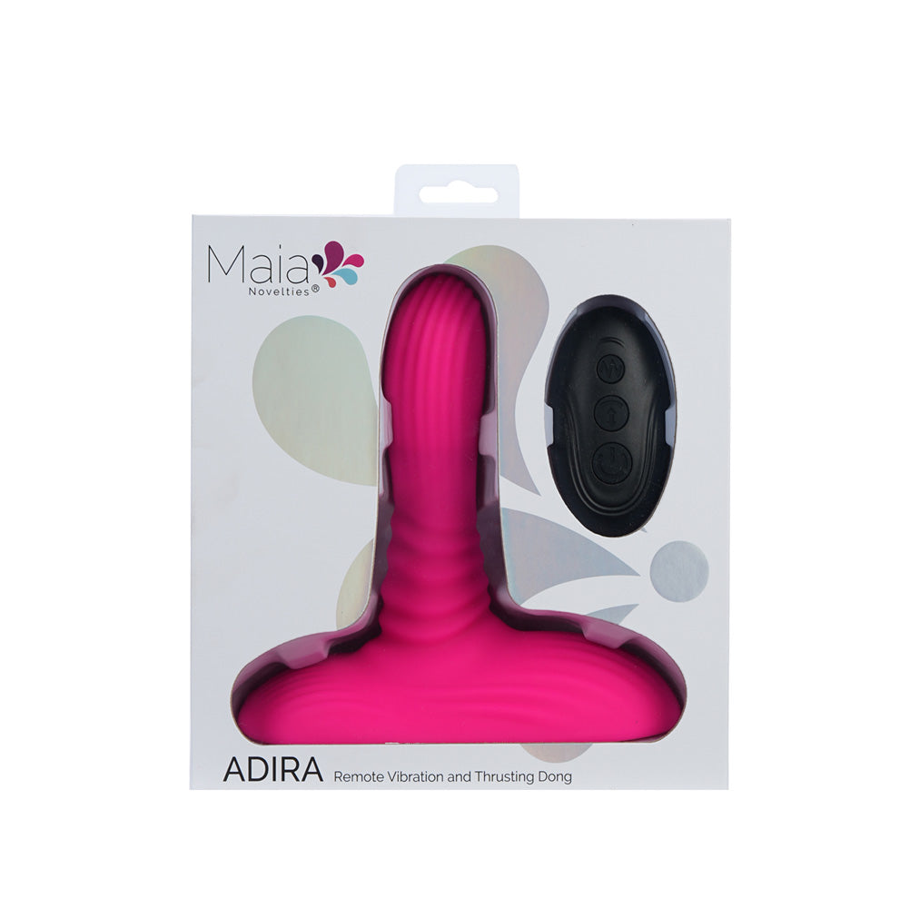 Maia ADIRA USB Rechargeable Thrusting Vibrator with Remote - G-Spot Vibrators
