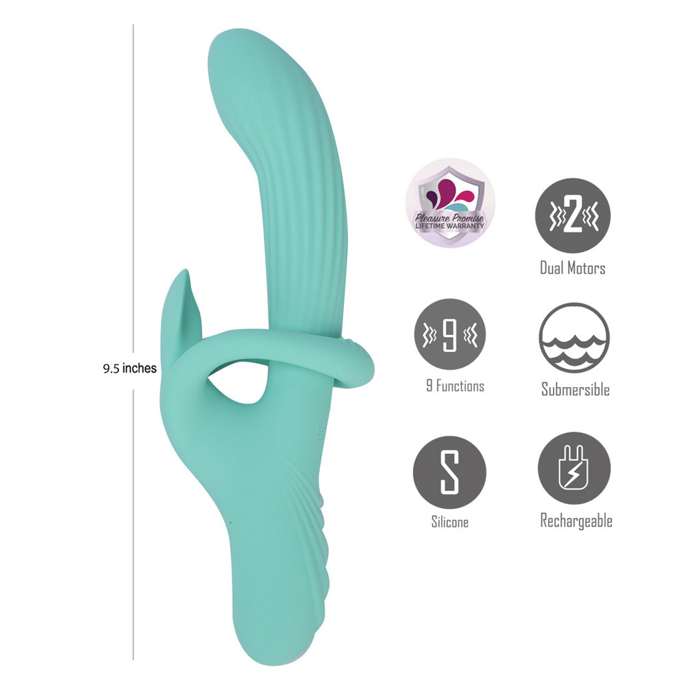 Maia TENLEY USB Rechargeable Gyrating Rabbit Vibrator - Rabbit Vibrators