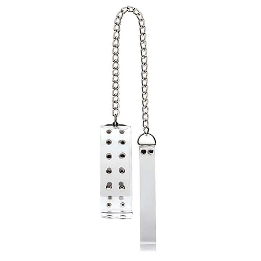 Bad Romance Translucent Slave Collar with Metal Nails - Collars and Leads