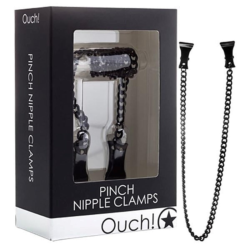Premium Ouch Pinch Nipple Clamps by Shots Toys - Nipple and Clit Clamps