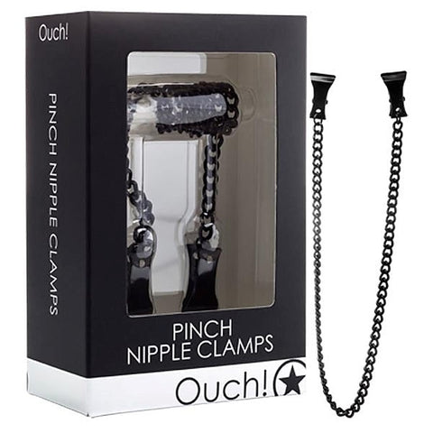 Premium Ouch Pinch Nipple Clamps by Shots Toys - Nipple and Clit Clamps