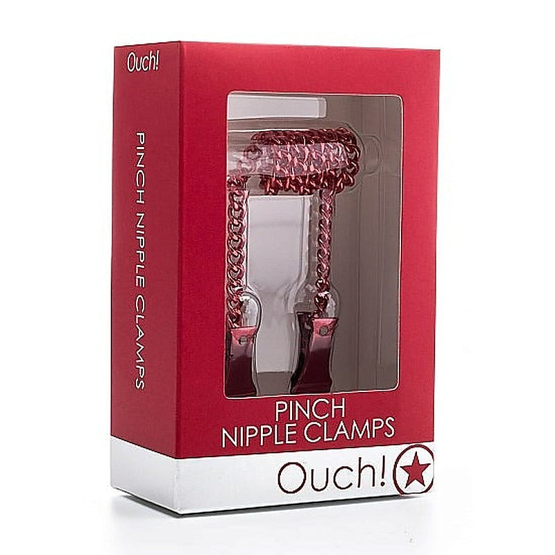 Premium Ouch Pinch Nipple Clamps by Shots Toys - Nipple and Clit Clamps