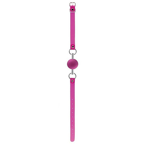 Bad Romance Pink Translucent Mouth Gag by Shots Toys - Bondage Gags and Bits