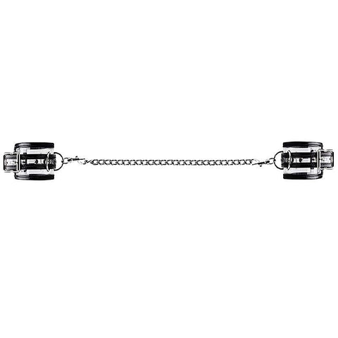 Bad Romance Translucent Leg Cuffs by Shots Toys - Cuffs and Restraints