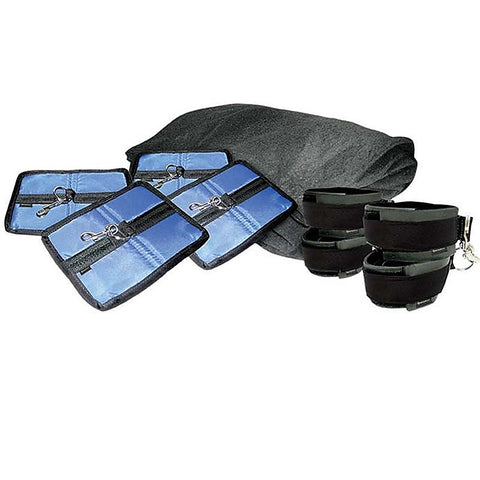 Sportsheets King Size Bed Sheet Cuff & Pad Set - Cuffs and Restraints