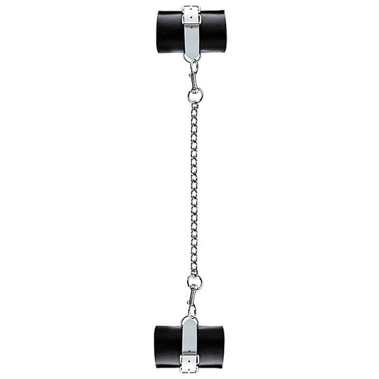 Bad Romance Leather Black & White Hand or Leg Cuffs - Cuffs and Restraints