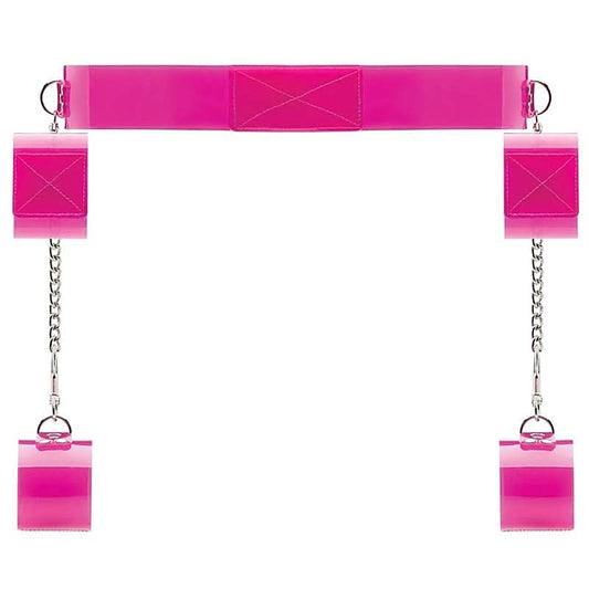Bad Romance Pink Translucent Bondage Belt - Cuffs and Restraints