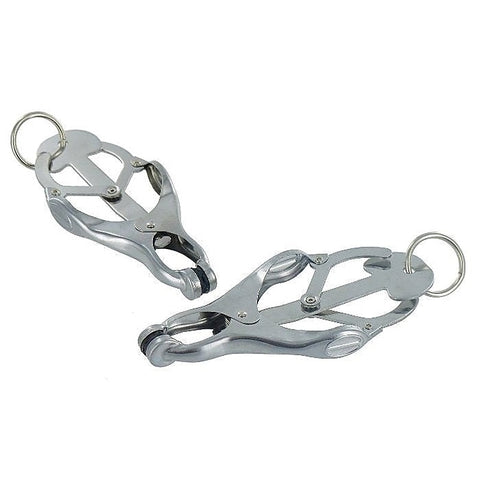 Premium Ringed Monarch Nipple Vice by XR Brands - Nipple and Clit Clamps