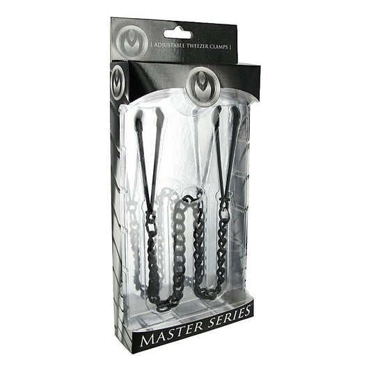 Masters Series Reign Noir Tweezer Style Nipple Vice Black