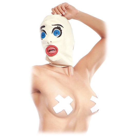 Fetish Fantasy Extreme Scared Straight Latex Hood - Bondage Hoods