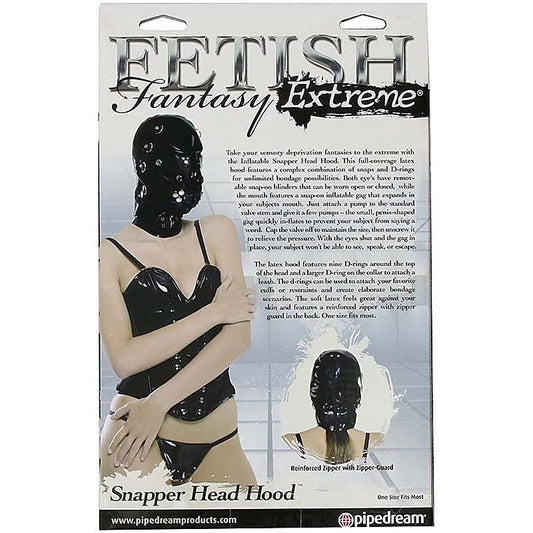 Fetish Fantasy Extreme Snapper Head Bondage Hood - Bondage Hoods