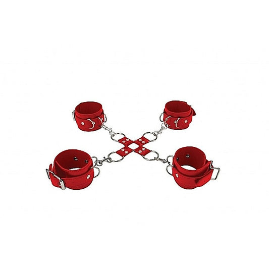 Ouch! Leather Hand and Legcuffs