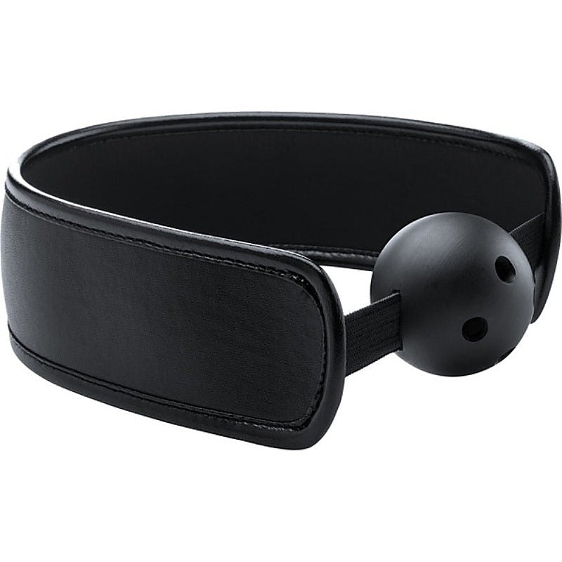 Premium Brace Ball Gag Black by Shots Toys - Bondage Gags and Bits