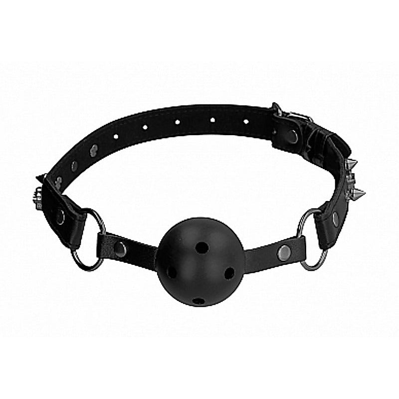 Ouch! Skull and Bones Breathable Ball Gag - Bondage Gags and Bits