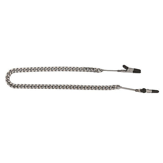 Spartacus Endurance Teaser Tip Clamps with Jewel Chain - Breast and Nipple Toys