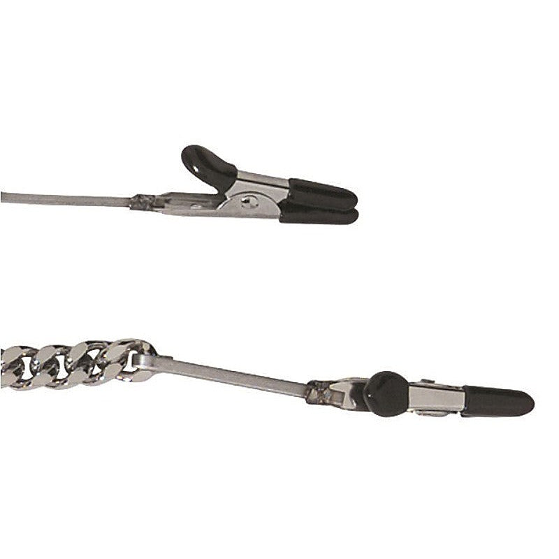 Spartacus Endurance Teaser Tip Clamps with Jewel Chain - Breast and Nipple Toys