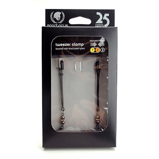 Spartacus Adjustable Lavish Tweezer Clamps with Pearl