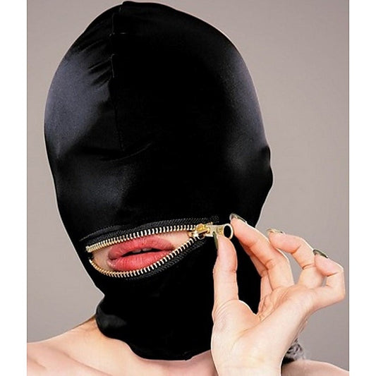 Execute Microfiber Mouth Zipper Mask - Bondage Hoods