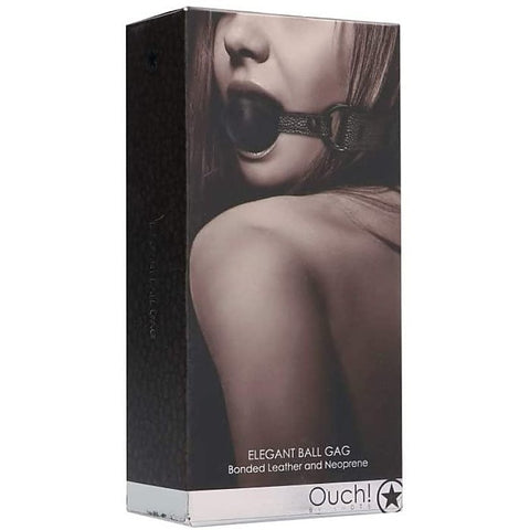 Premium Elegant Bondage Ball Gag by Shots Toys - Bondage Gags and Bits