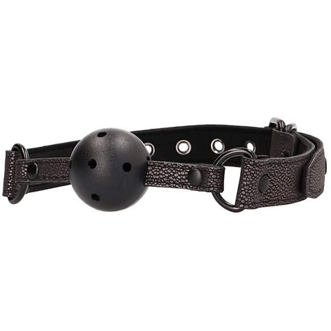 Premium Elegant Bondage Ball Gag by Shots Toys - Bondage Gags and Bits
