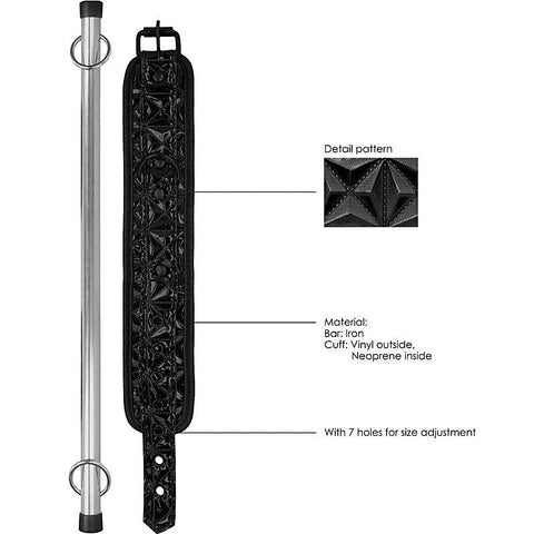 Premium Luxury Spreader Bar by Shots Toys - Spreaders and Hangers