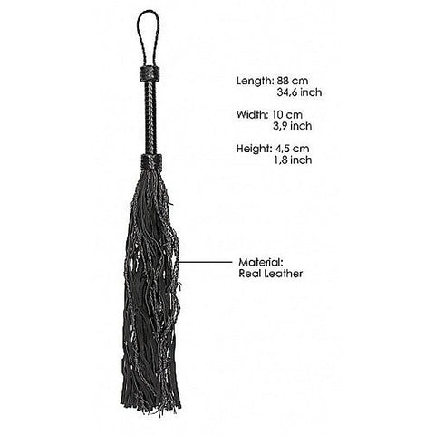 Pain Leather Suede Barbed Wired Flogger