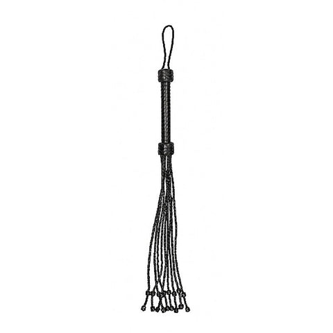 Pain Short Leather Braided Flogger