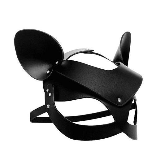 Bad Kitten Leather Cat Mask - Masks And Blindfolds