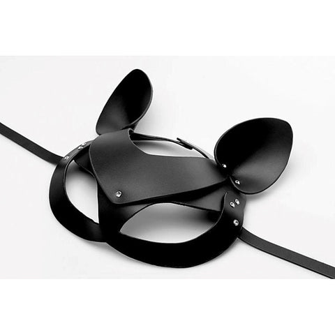 Bad Kitten Leather Cat Mask by XR Brands - Masks And Blindfolds