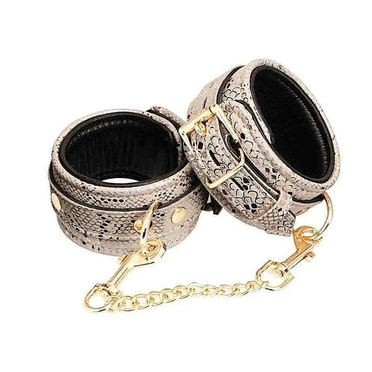 Spartacus Snake Print Microfiber Ankle Restraints