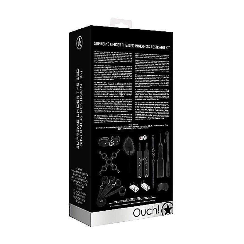 Ouch! Supreme Under the Bed Bindings Kit by Shots Toys - Cuffs and Restraints