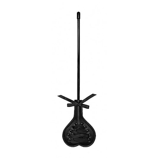 Ouch! Small Black Heart Crop with Lace