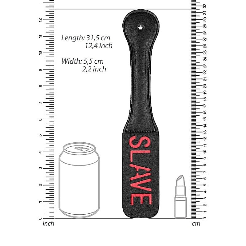 Ouch! SLAVE Bondage Paddle by Shots Toys - Paddles And Slappers
