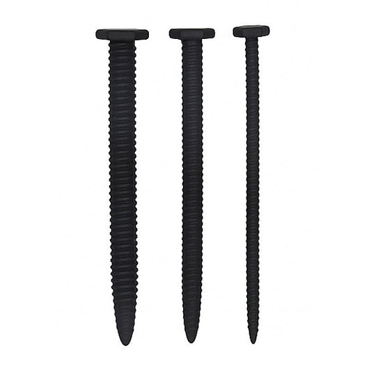 Ouch! Silicone Screw Plug Set - Penis Plugs