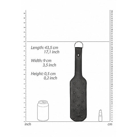Pain Leather Vampire Bondage Paddle by Shots Toys - Paddles And Slappers