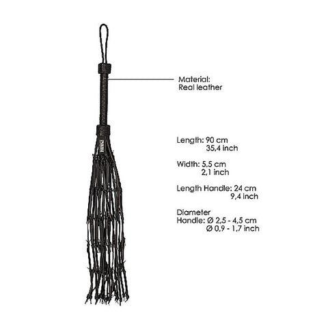 Pain Saddle Leather with Barbed Wire Flogger
