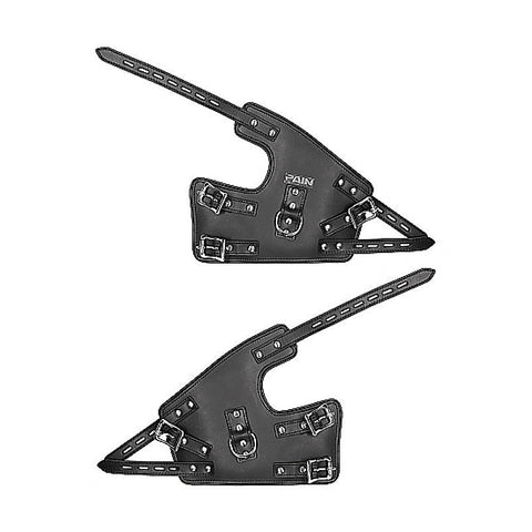 Pain Wrap-Around Leather Suspension Wrist Cuffs - Cuffs and Restraints